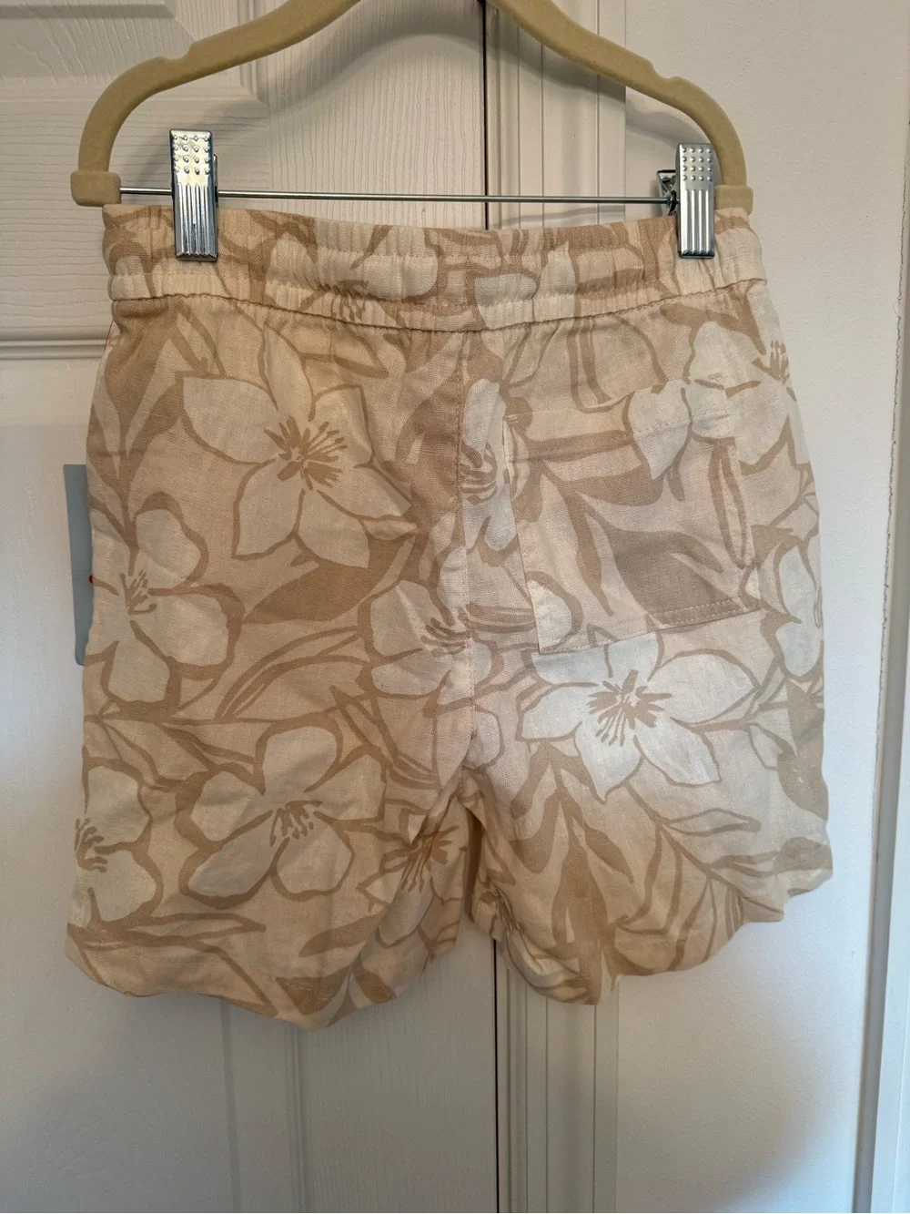 Cat & Jack Tan Floral Above-the-Knee Shorts